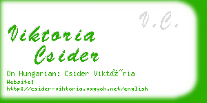 viktoria csider business card